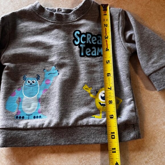 Disney Baby Monsters Inc Scream Team Sweatshirt Sz 0-3 months - Picture 8 of 9